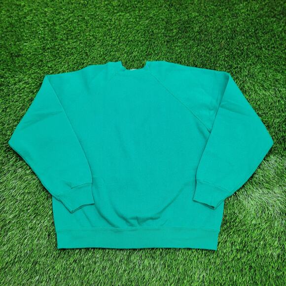 Vintage Tultex Raglan Sweatshirt Large 22x23 Cropped USA - Picture 13 of 15